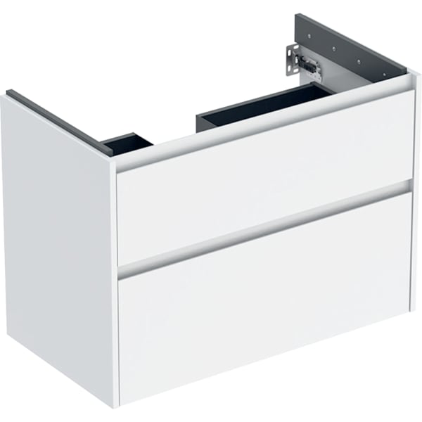 GE Renova Plan US f. WT, m. 2 Schubladen 84,6x60,6x44,6cm, weiß/l. seidenglanz