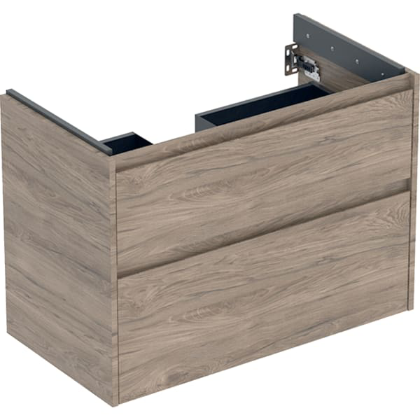GE Renova Plan US f. WT, m. 2 Schubladen 84,6x60,6x44,6cm, Nussbaum hickory