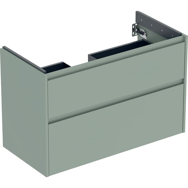 GE Renova Plan US f. WT, m. 2 Schubladen 94,8x60,6x44,6cm, salbeigrün/l. seidenm.