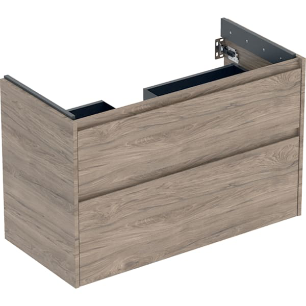 GE Renova Plan US f. WT, m. 2 Schubladen 94,8x60,6x44,6cm, Nussbaum hickory