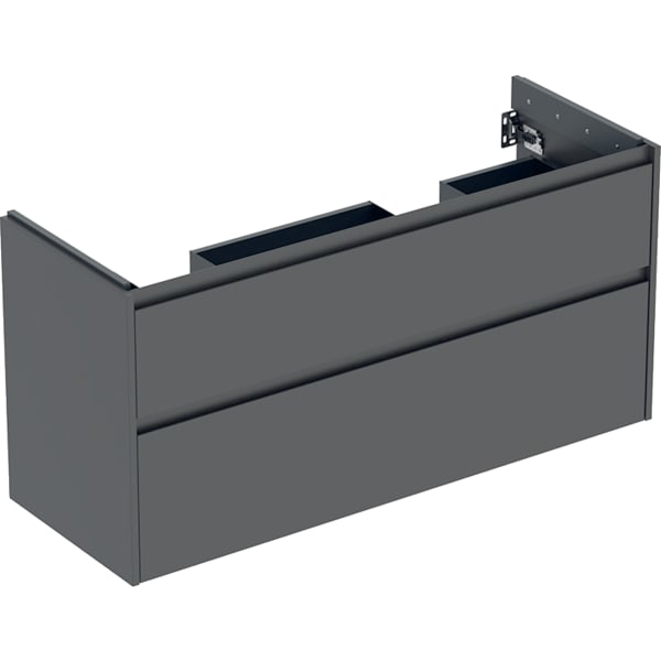 GE Renova Plan US f. DWT, m.2 Schubladen 124,5x60,6x44,6cm, lava/l. seidenmatt