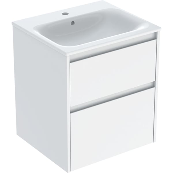 GE Renova Plan Set MWT mit US, 2 Schubl. 55x62,1x48cm, weiß/l. seidenglanz