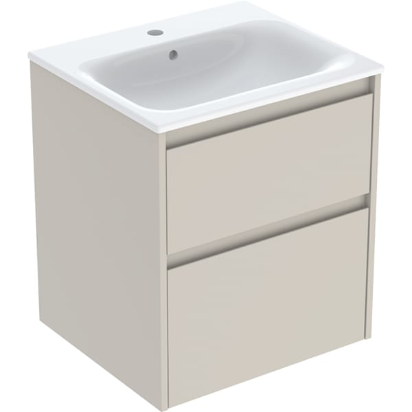 GE Renova Plan Set MWT mit US, 2 Schubl. 55x62,1x48cm, sandgrau/l. seidenmatt