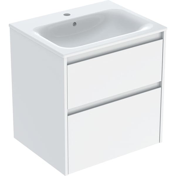 GE Renova Plan Set MWT mit US, 2 Schubl. 60x62,1x48cm, weiß/l. sdgla. / KeraTect