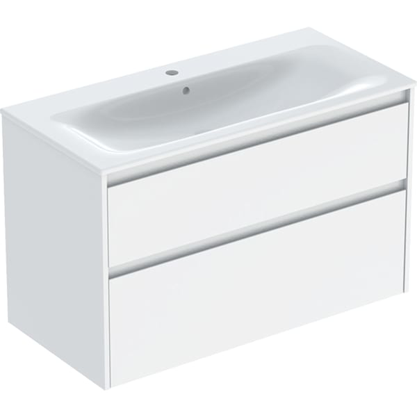 GE Renova Plan Set MWT mit US, 2 Schubl. 100x62,1x48cm, weiß/l. seidenglanz