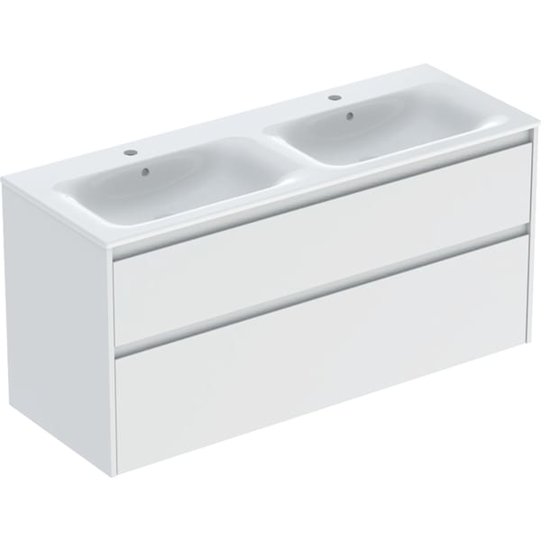 GE Renova Plan Set DMWT m. US, 2 Schubl. 130x62,1x48cm, weiß/l. seidenmatt