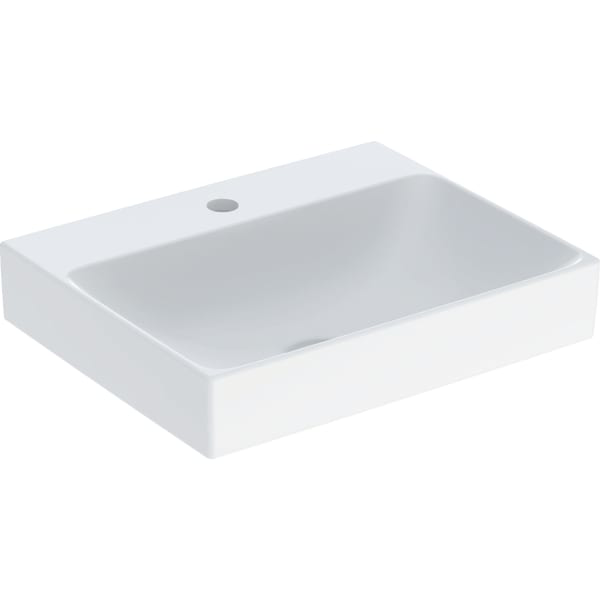 GE ONE AS-WT rechteckig, 50x41 cm m. Hl., o. Ül., weiß, KeraTect