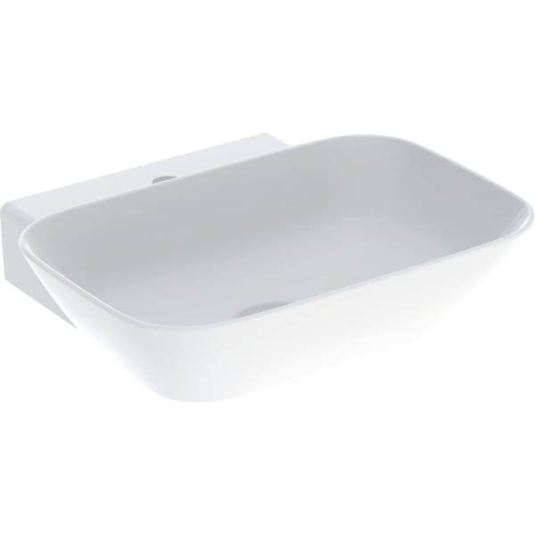 GE ONE AS-WT, Schalenform, 50x42,5 cm m. Hl., o. Ül., weiß, KeraTect