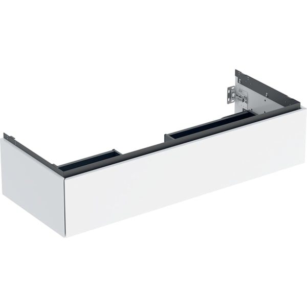 GE ONE Unterschrank für WT/-Platte 1 Schubl., 118.4x26,6x47cm, weiß hgl.