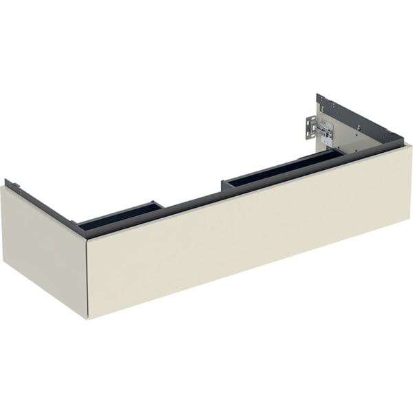 GE ONE Unterschrank für WT/-Platte 1 Schubl., 118.4x26,6x47cm,sandgrau hgl.