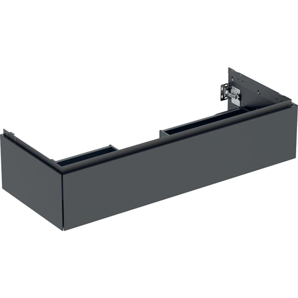 GE ONE Unterschrank für WT/-Platte 1 Schubl., 118,4x26,6x47cm, schwarz matt