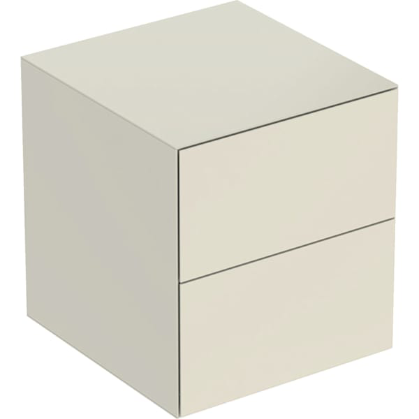GE ONE Seitenschrank mit 2 Schubl. 45x49,2x47cm, sandgrau hgl.