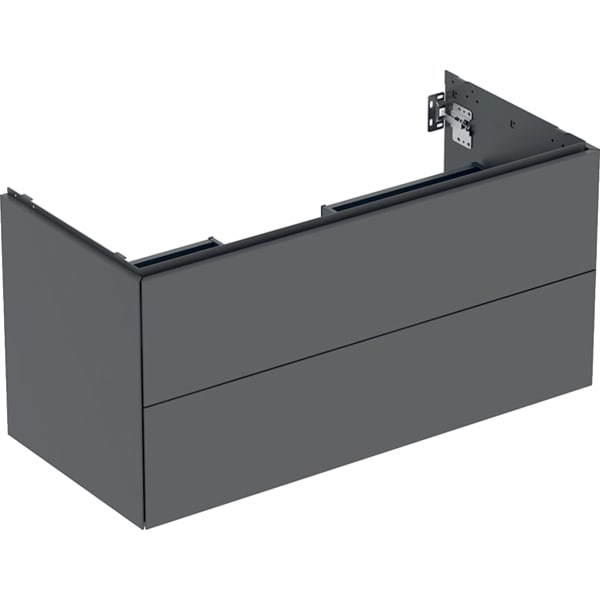 GE ONE Unterschrank für WT/-Platte 2 Schubl., 103,6x50,4x47cm, lava matt