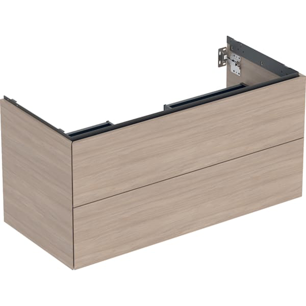GE ONE Unterschrank für WT/-Platte 2 Schubl., 103,6x50,4x47cm, Eiche