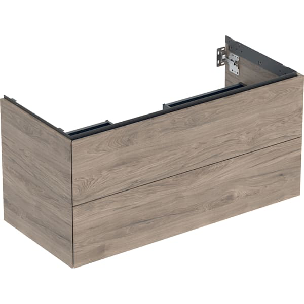 GE ONE Unterschrank für WT/-Platte 2 Schubl., 103,6x50,4x47cm,Nussb.hickory