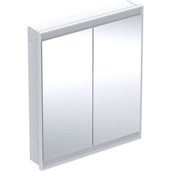 GE ONE Spiegelschrank mit ComfortLight 2 Türen, UP-Mont., 75x90x15cm, weiß