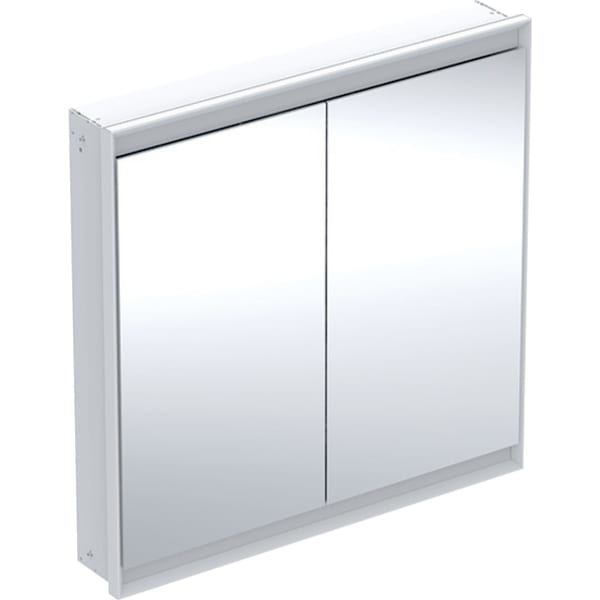 GE ONE Spiegelschrank mit ComfortLight 2 Türen, UP-Mont., 90x90x15cm, weiß
