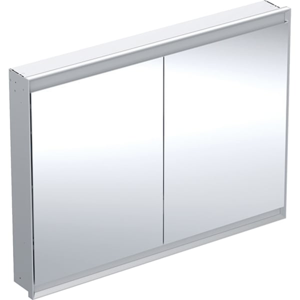 GE ONE Spiegelschrank mit ComfortLight 2 Türen, UP-Mont., 120x90x15cm, alu.