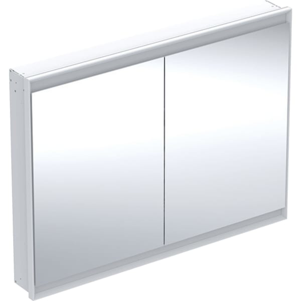 GE ONE Spiegelschrank mit ComfortLight 2 Türen, UP-Mont., 120x90x15cm, weiß