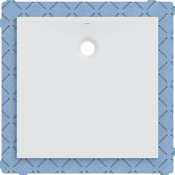 GE Olona Duschwanne 90 x 90 cm quadratisch, mit Dichtvlies, weiß matt