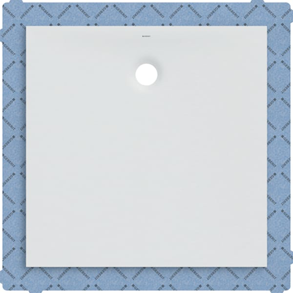 GE Olona Duschwanne 100 x 100 cm quadratisch, mit Dichtvlies, weiß matt
