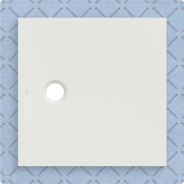 GE CleanFloor30 Duschfläche 80 x 80 cm integriert, mit Dichtvlies, weiss matt