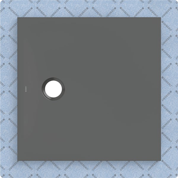 GE CleanFloor30 Duschfläche 80 x 80 cm integriert, mit Dichtvlies, graphit matt