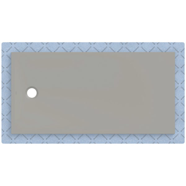 GE CleanFloor30 Duschfläche 160 x 80 cm integriert, mit Dichtvlies, grau matt