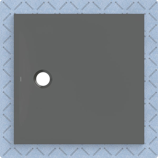 GE CleanFloor30 Duschfläche 90 x 90 cm integriert, mit Dichtvlies, graphit matt