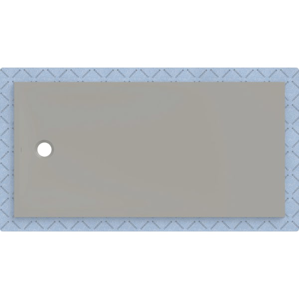 GE CleanFloor30 Duschfläche 180 x 90 cm integriert, mit Dichtvlies, grau matt