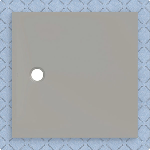 GE CleanFloor30 Duschfläche 100 x 100 cm integriert, mit Dichtvlies, grau matt