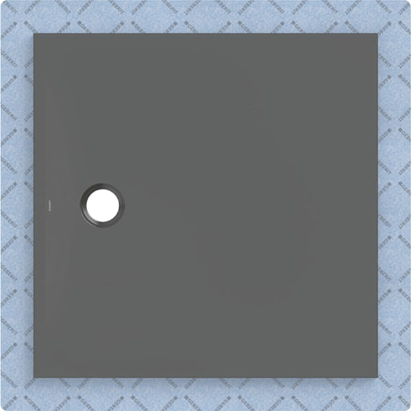 GE CleanFloor30 Duschfläche 100 x 100 cm integriert, mit Dichtvlies, graphit matt