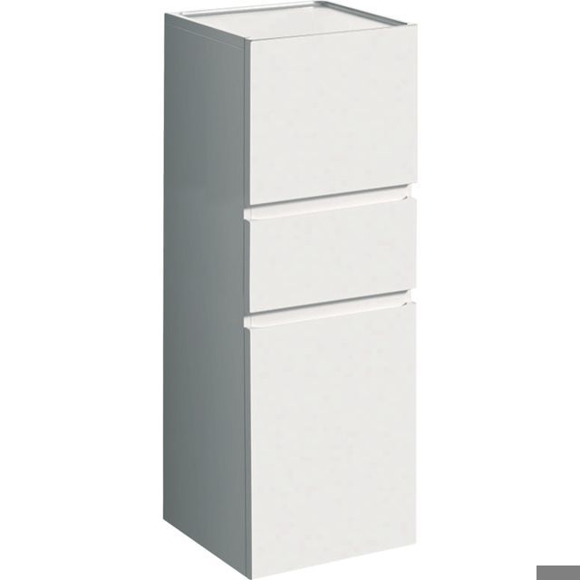 Renova Plan Mittel-HS mit zwei Türen 1 Schublade, 39x105x36cm, weiß
