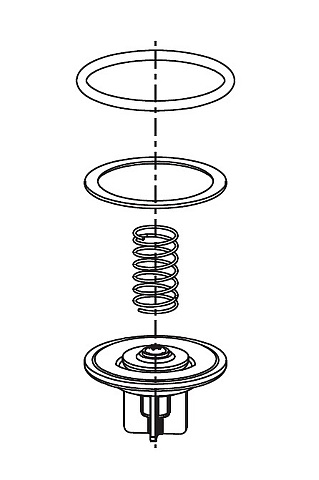 GB Membranventil mit Dichtung, 70 Shore V2
