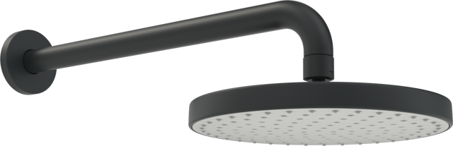 HA Kopfbrause HANSABASICJET 4436 1-strahlig d 200 mm L=348 Matt-Schwarz