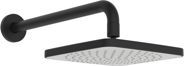 HA Kopfbrause, 200x200 mm HANSABASICJET Style 4436 Matt-Schwarz