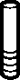 HA Stift HANSA 59913284 M6, 21 mm chr