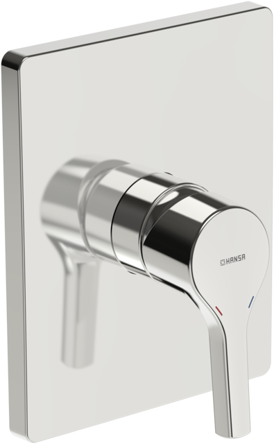 HA EHM FM-Set f. Brausebatt. HANSAPALENO 8051 Ros. eckig chr