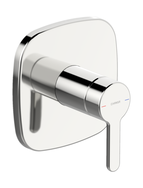 HA EHM FM-Set f. Brausebatt HANSADESIGNO Style 8110 Ros. soft edge chr