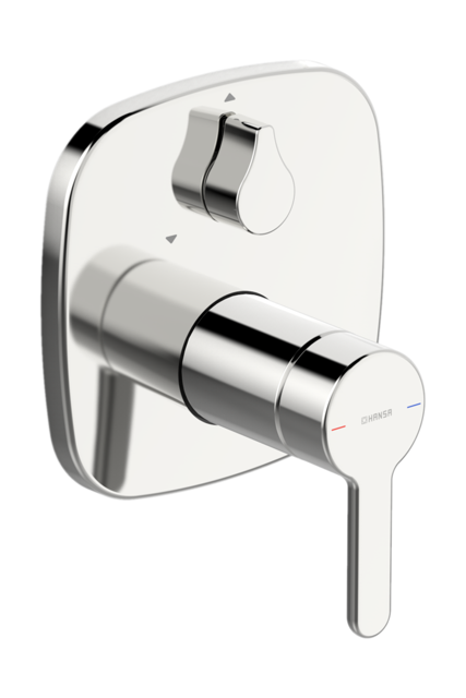 HA EHM FM-Set f. Wafü/Br. HANSADESIGNO Style 8111 Ros. soft edge chr