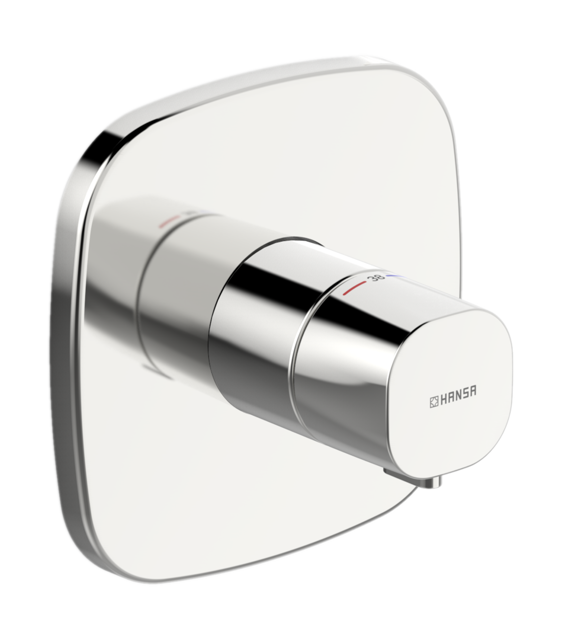 HA FM-Set f. Brausebatt. HANSALIVING 8112 Ros. soft edge chr