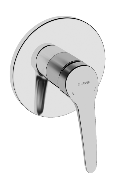 HA EHM FM-Set f. Brausebatt. HANSAMEDICA 8185 Ros. rund Bed.he. lang chr