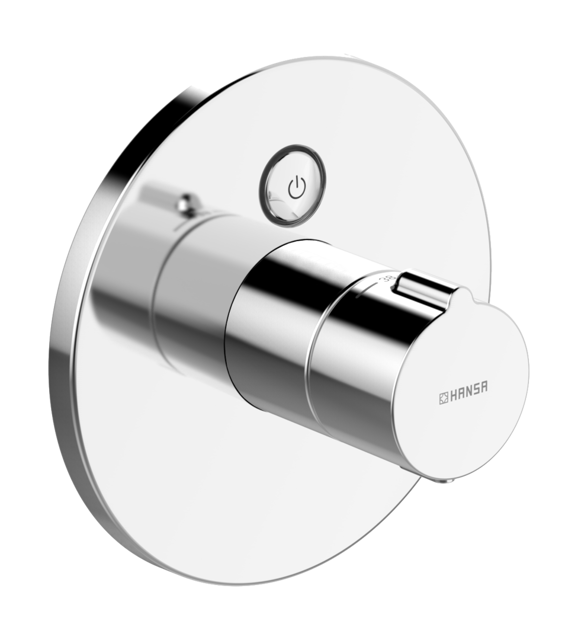 HA FM-Set f. Brausebatt. HANSAELECTRA 8191 Ros. rund 3 V, BT chr