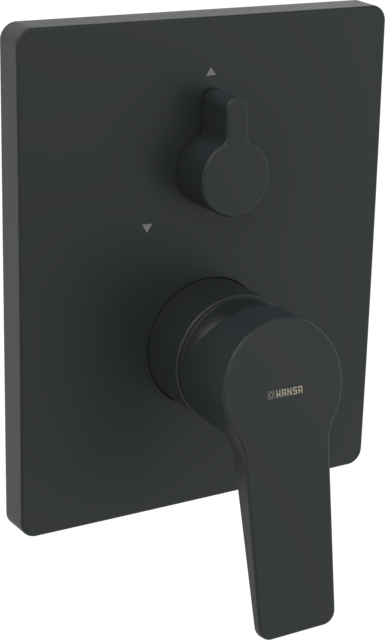 HA EHM FM-Set f. Wafü/Br. HANSATWIST 8984 Ros. eckig Matt-Schwarz