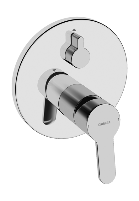 HA EHM FM-Set f. Wafü/Br. HANSAPRIMO 8990 Ros. rund m. Sicherungseinr. chr