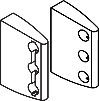 HG Relinghalter Pharo für Duschpaneel
