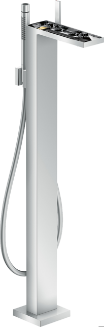 HG Wannenmischer Axor MyEdition Fertigset Bodenmontage o.Platte chrom