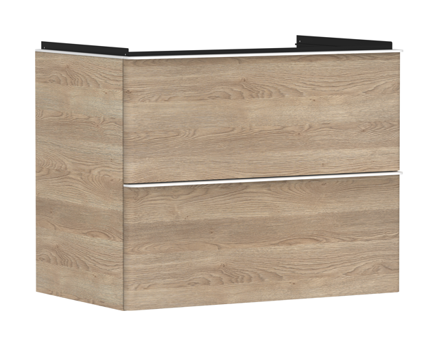 HG Waschtischunterschrank Xelu Q ECHN 780x475mm mit 2 SK für WT MW