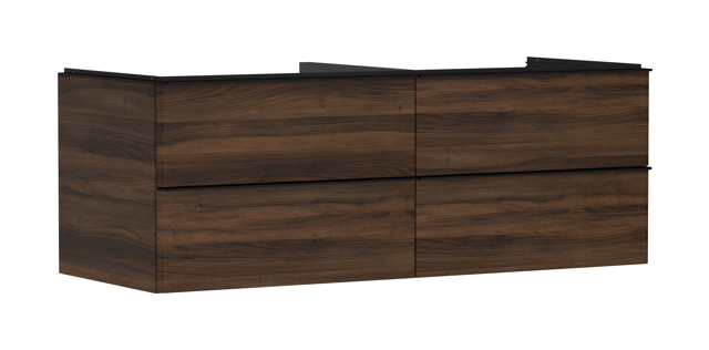 HG Waschtischunterschrank Xelu Q NBD 1360x540mm m. 4SK f.Kons.m.AWT MSW