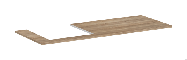 HG Konsole Xelu Q 1360x540 mm m.Aus.links f.AWT ge 500x480 mm ECHN